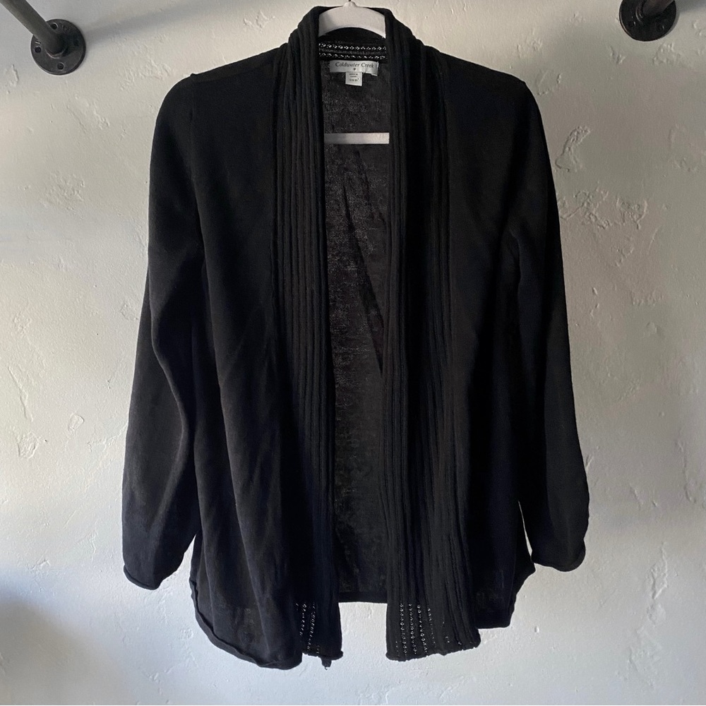 Black Cardigan Sweater